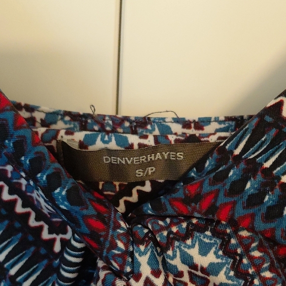 Blue High Low Sleeveless V-Neck Sundress - Picture 2 of 6